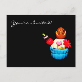Cupcake Uitnodiging Briefkaart