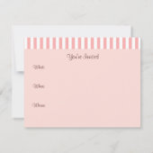 Cupcake-uitnodiging Kaart (Achterkant)