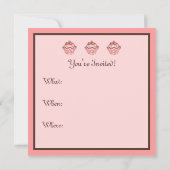 Cupcake uitnodigingen (Achterkant)