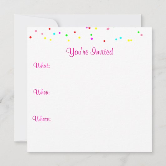 Cupcake uitnodigingen (Achterkant)