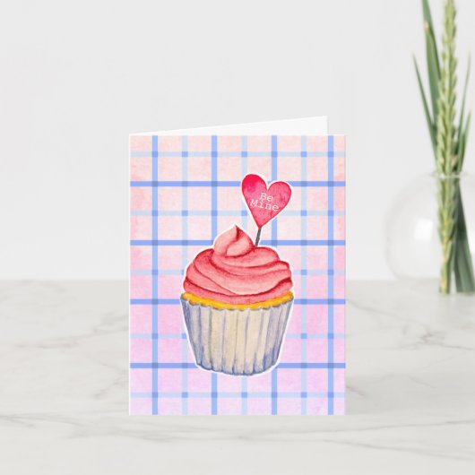 Cupcake Valentijn Kaart (Voorkant)