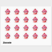 Cupcake Verjaardag Stickers (Vel)
