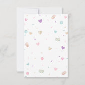 Cupcake verjaardagsfeestje zo lief Snoep Bedankkaart (Achterkant)