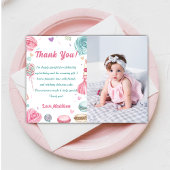 Cupcake verjaardagsfeestje zo lief Snoep Bedankkaart