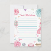 Cupcake verjaardagsfeestje zo lief Snoep Bedankkaart (Voorkant)