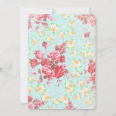 Cupcake verjaardagsuitnodiging meisje 1e verjaarda kaart (Achterkant)