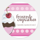 Cupcake Verpakking Stickers (Voorkant)