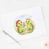 Cupcake Verrassing Ronde Sticker (Envelop)