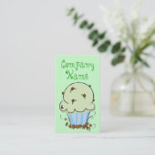 Cupcake Verticale Visitekaartjes (Staand voorkant)