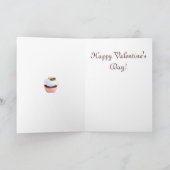 Cupcake & Victoriaans Stoel Note Kaart (Binnen)