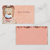 Cupcake Victoriaans Visitekaartje (Voorkant / Achterkant)