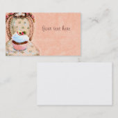 Cupcake Victoriaans Visitekaartje (Voorkant / Achterkant)