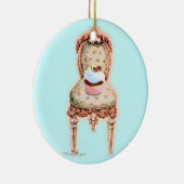 Cupcake (Victoriaans voorzitter) Keramisch Ornament (Rechts)