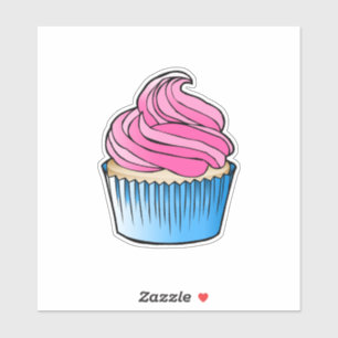 Cupcake vinyl sticker