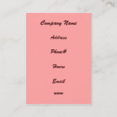 Cupcake Visitekaartje (Achterkant)