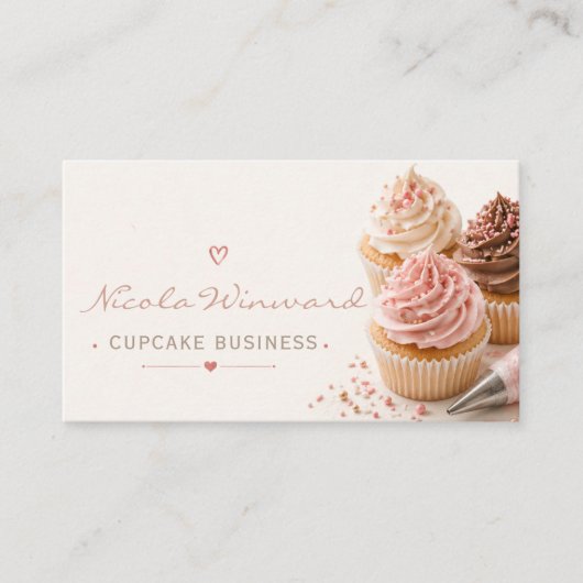 Cupcake Visitekaartje (Voorkant)
