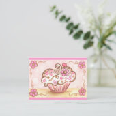 Cupcake Visitekaartje (Staand voorkant)