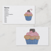 Cupcake Visitekaartje (Voorkant / Achterkant)