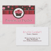 CUPCAKE VISITEKAARTJE (Voorkant / Achterkant)