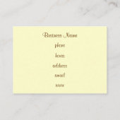 Cupcake Visitekaartje (Achterkant)