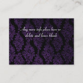 CUPCAKE Visitekaartje Diamond Damask (Achterkant)