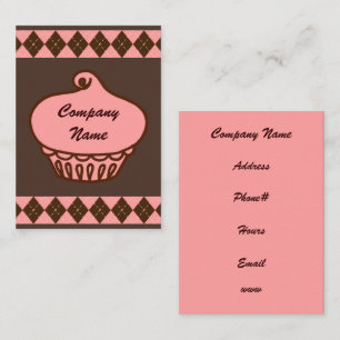 Cupcake-Visitekaartje Visitekaartje