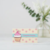Cupcake-Visitekaartje Visitekaartje (Staand voorkant)