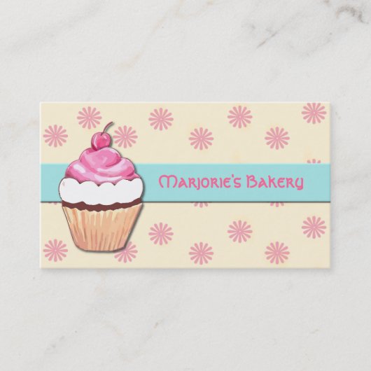Cupcake-Visitekaartje Visitekaartje (Voorkant)
