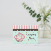 Cupcake-Visitekaartje Visitekaartje (Staand voorkant)