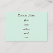 Cupcake-Visitekaartje Visitekaartje (Achterkant)