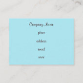 Cupcake-Visitekaartje Visitekaartje (Achterkant)