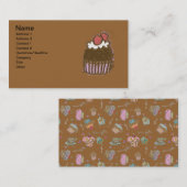 Cupcake-Visitekaartje Visitekaartje (Voorkant / Achterkant)