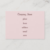 Cupcake-Visitekaartje Visitekaartje (Achterkant)