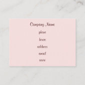 Cupcake-Visitekaartje Visitekaartje (Achterkant)