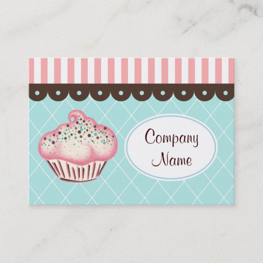 Cupcake-Visitekaartje Visitekaartje (Voorkant)