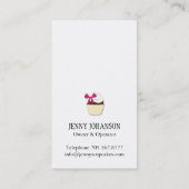 Cupcake-Visitekaartje Visitekaartje (Achterkant)