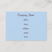 Cupcake-Visitekaartje Visitekaartje (Achterkant)