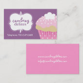  Cupcake-Visitekaartje Visitekaartje (Voorkant / Achterkant)