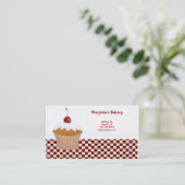 Cupcake-Visitekaartje Visitekaartje (Staand voorkant)