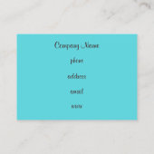 Cupcake-Visitekaartje Visitekaartje (Achterkant)