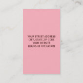 Cupcake-Visitekaartje Visitekaartje (Achterkant)