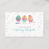 Cupcake-Visitekaartje voor bakkerijen Visitekaartje (Voorkant)