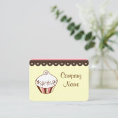 Cupcake Visitekaartjes (Staand voorkant)