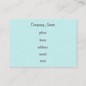 Cupcake Visitekaartjes (Achterkant)