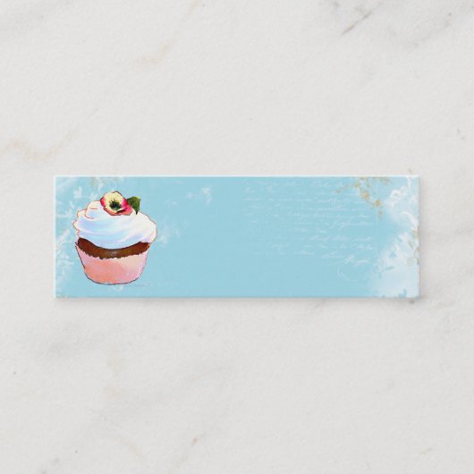 Cupcake-Visitekaartjes Mini Visitekaartje (Voorkant)