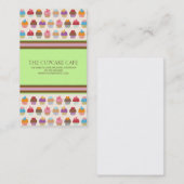 Cupcake, Visitekaartjes van bakkerswaren (Voorkant / Achterkant)