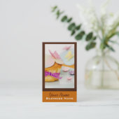 Cupcake-Visitekaartjes Visitekaartje (Staand voorkant)