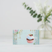Cupcake-Visitekaartjes Visitekaartje (Staand voorkant)