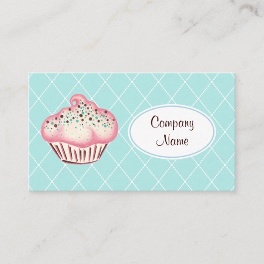 Cupcake-Visitekaartjes Visitekaartje (Voorkant)