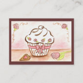 Cupcake-Visitekaartjes Visitekaartje (Voorkant)